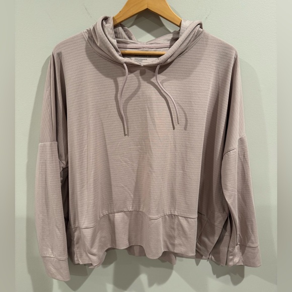 Mondetta Tops - Women’s Mondetta‎ Long Sleeve Boxy Ottoman Pullover Rose XL